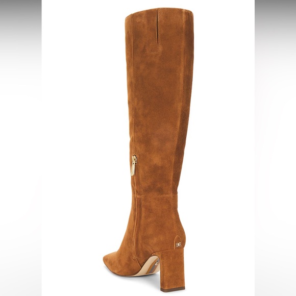 ✨BNIB Sam Edelman Sylvia Brown Suede Boots- Wide Calf 7.5 ✨🤎 - Picture 12 of 12